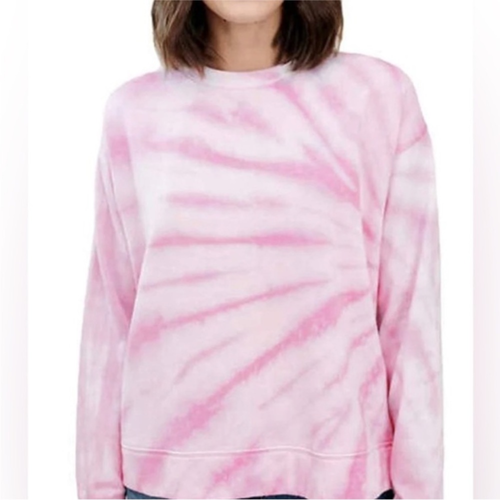 Splendid Pink Tie-Dye Sweatshirt